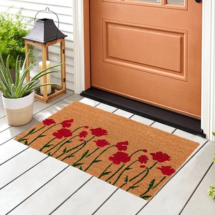 入户门外防滑蹭土椰棕门垫门前门口长方形棕榈地垫去尘耐磨脚垫子