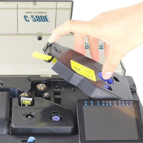 丽标C-280E/T线号机贴纸 C-190E/T凯普打号机标签黄色 LB-2809Y/W