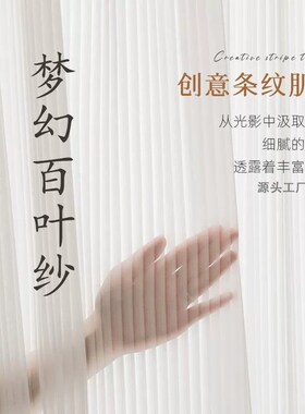 古茶匠头道郑州上门测量安装窗帘竖百叶梦幻纱帘条纹透光纱帘