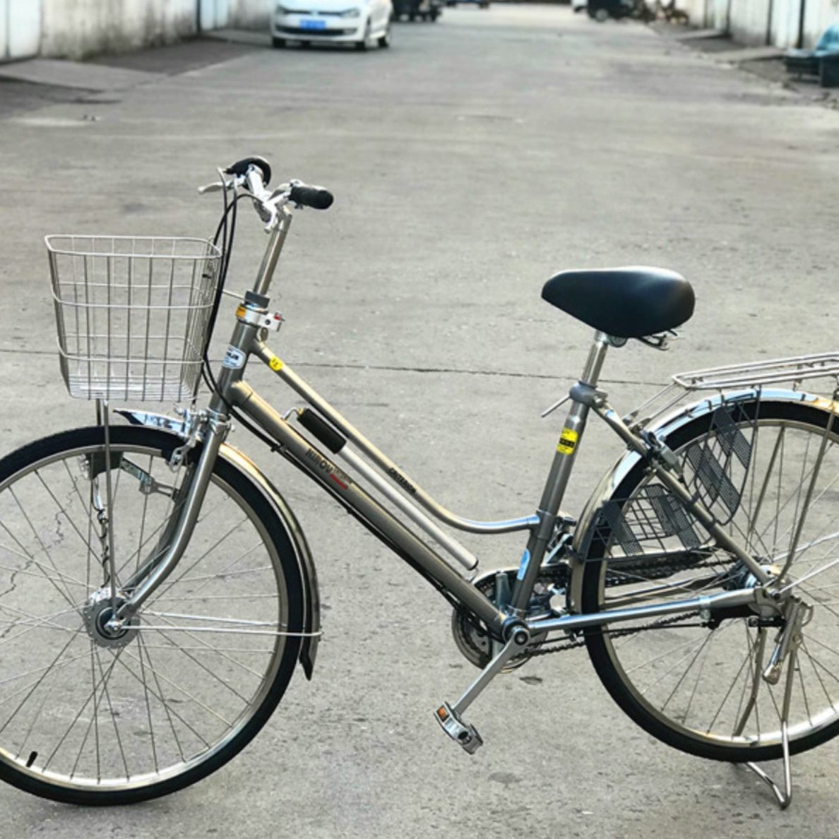 车子车母日本感应通勤速内三车速城市不锈钢三自行车基洛夫内复古