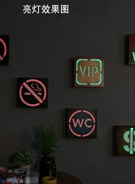 欢迎牌铁牌墙饰店铺餐厅酒吧装饰壁饰霓虹灯led墙面装饰品门牌