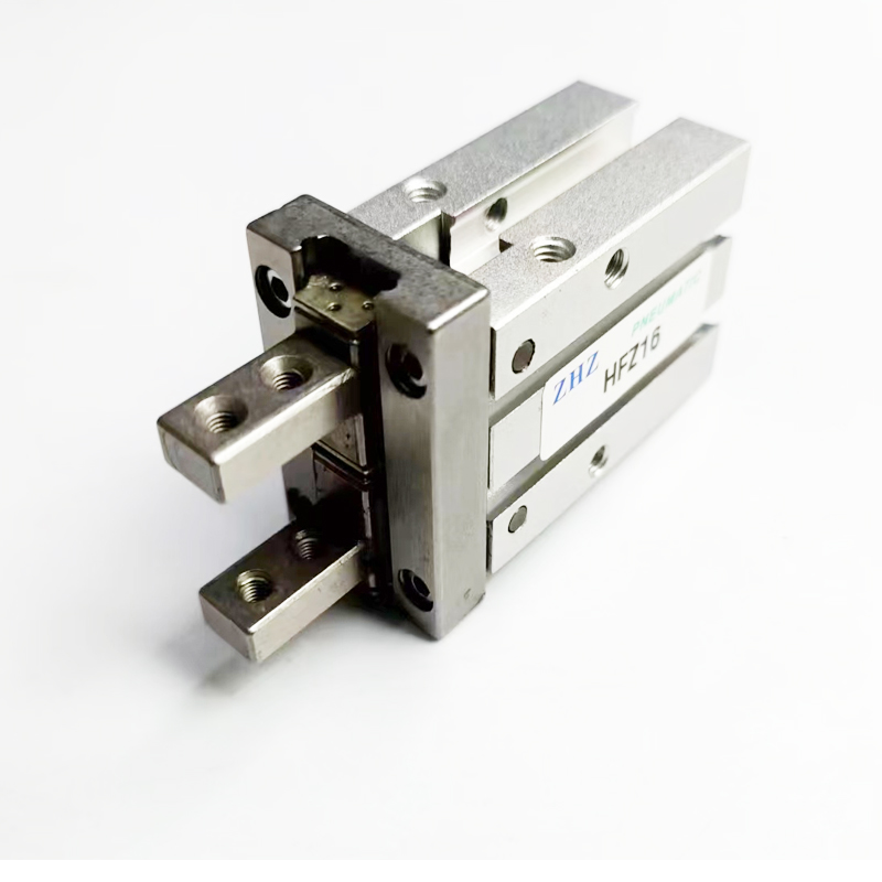 手指气缸气动夹具平行夹爪HFZ6 HFZ10 HFZ16 HFZ20 HFZ25 HFZ32
