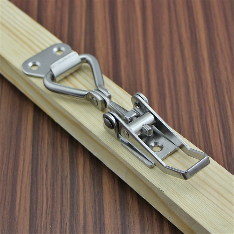 304不锈钢90度门扣快速夹具箱扣 直角可调搭扣垂直锁扣门栓夹紧器