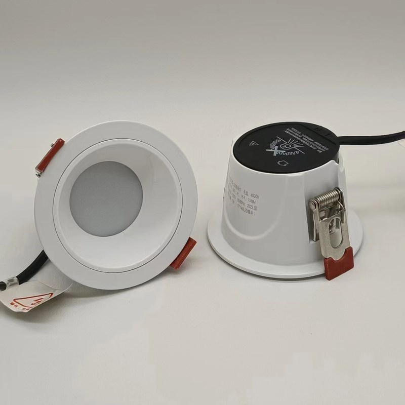 窄边框深杯防眩光筒灯嵌入式cob射灯无主灯客厅过道天花灯开孔7.5