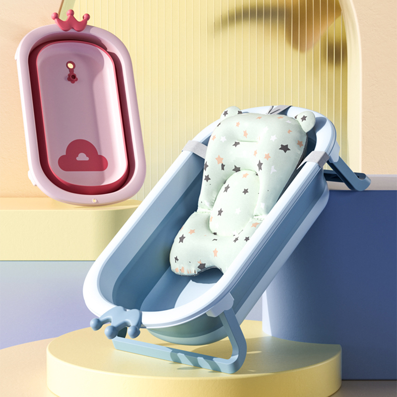 洗澡盆婴儿折叠浴盆宝宝大号浴桶新生儿童男宝女小孩沐浴桶可坐躺