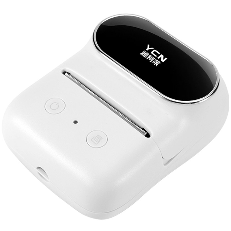 雅柯莱M108标签打印机小型便携式商用热敏不干胶贴纸服装店吊牌珠