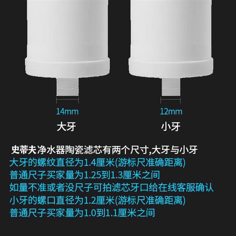 通用史蒂夫净水器滤芯sat900-11家用厨房陶瓷过滤器滤芯乔治配件