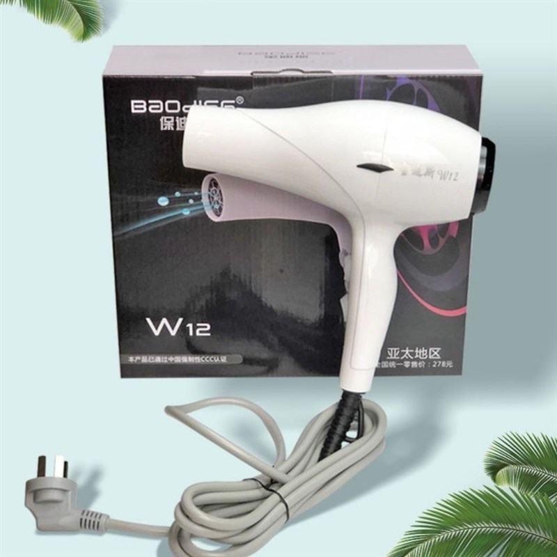 保迪斯宝迪斯W12电吹风机家用大功率冷热风理发店男女通用2400W