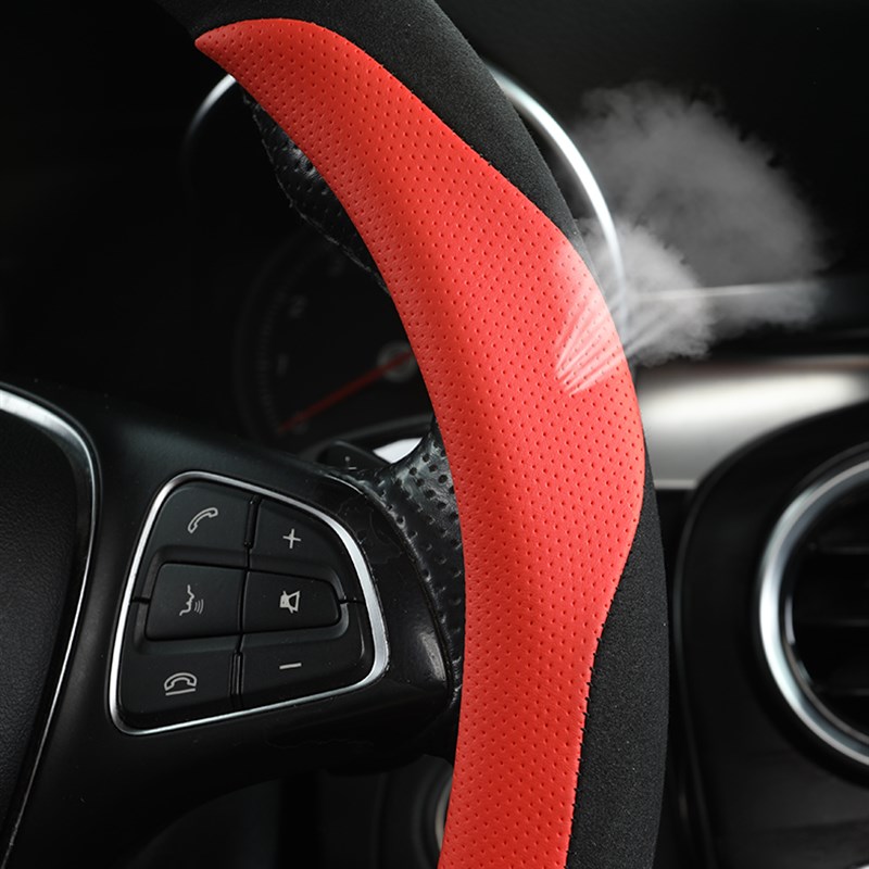 适用长安启源 A05 A06 Q05方向盘套翻毛皮防滑改装车把套冬季四季