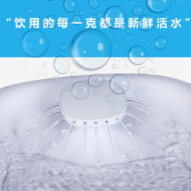 猫咪饮水器自动循环过滤猫饮水机不插电智能流动水宠物恒温喝水器