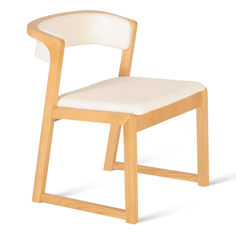 北欧餐椅新中式椅轻奢椅北欧简约扶手椅咖啡厅软包椅子时尚餐厅椅