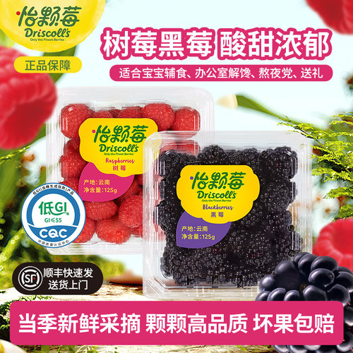 云南怡颗莓红树莓果覆盆子黑莓