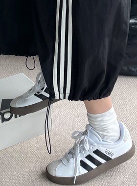 adidas阿迪达斯T头鞋运动VL COURT3.0女复古休闲板鞋德训鞋ID8797