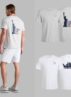 25SSG4T高尔夫纯棉圆领球衣户外男女同款透气训练短袖T恤