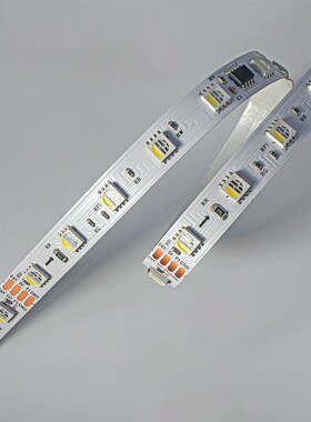 TM1834幻彩SPI协议RGBW灯带 12V24V断点续传四合一白光工程款灯条