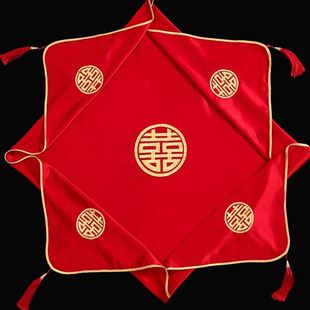 凤冠霞帔红盖头结婚红纱巾陪嫁秀禾服新娘蒙头纱婚礼婚庆用品