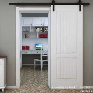 谷仓门厨房推拉门卫生间移门滑轮吊轨木门室内门免漆门烤漆