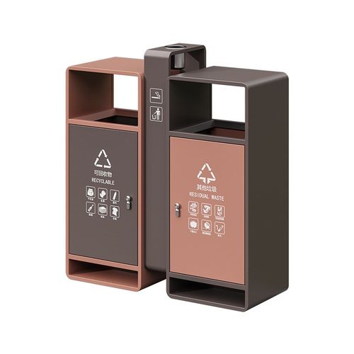 户外垃圾桶不锈钢 大号分类垃圾箱厂家 镀锌板环卫垃圾桶公园景区