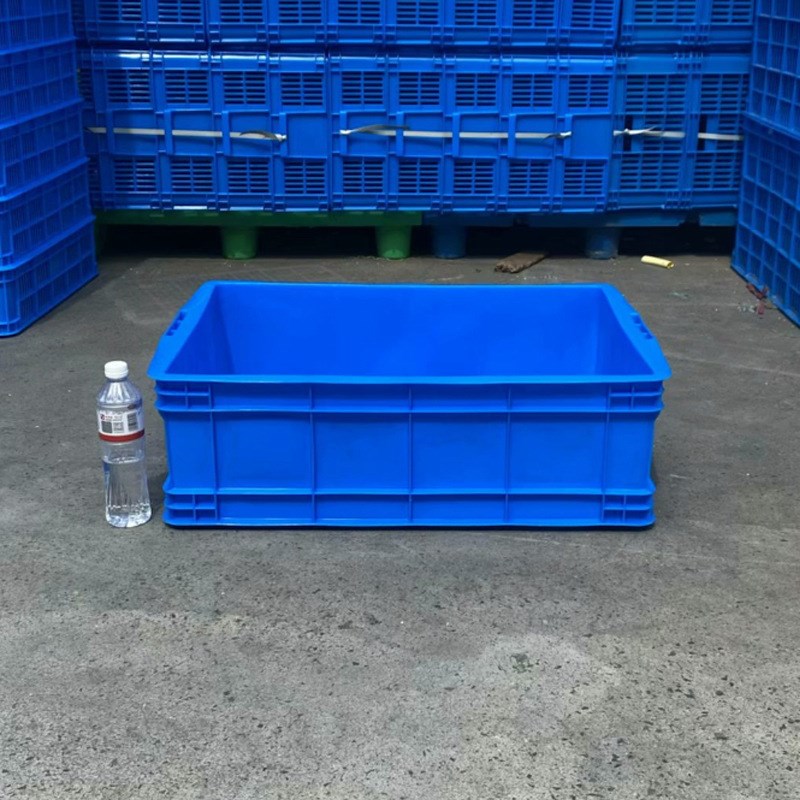 700-220加厚塑料周转箱大型矮箱浅箱可带盖