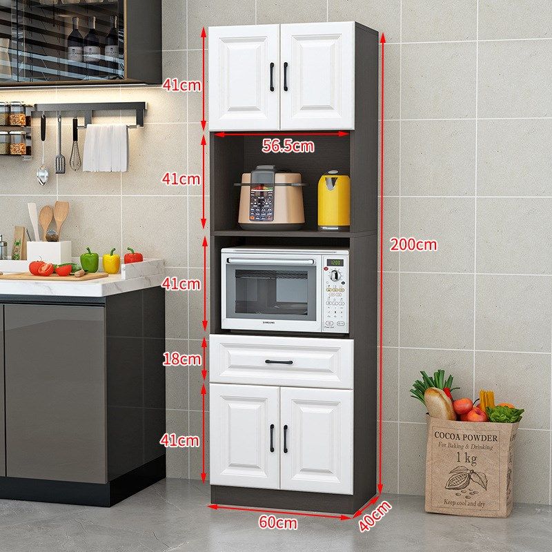 嵌入式烤箱柜靠墙大型餐边柜储物柜烤箱微波炉客餐厨房柜子碗柜