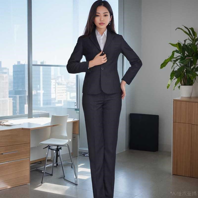 西服套装女职业正装装面试商务西装显F瘦胖mm200斤大码春秋工服