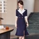 I西装 职业连衣裙夏季 领显瘦女神范工作服 裙时尚 气质修身 款 西装