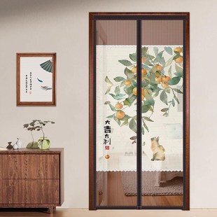 防蚊门帘磁性魔术贴纱门纱窗D家用隔断免打孔自吸磁铁蚊帐 夏季