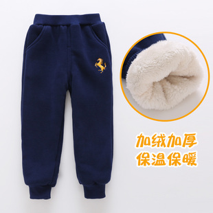 子新品 4加绒加厚10冬天6岁5儿童男童外穿保暖运动裤 3棉裤 宝宝童裤