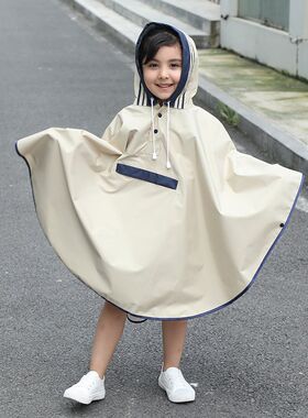 儿童斗篷自行车i雨衣女成人时尚徒步背包登山骑行防水风衣雨披外