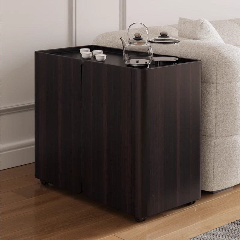 实木小茶几可移动阳台茶水柜小y推车意式简约家用客厅沙发边几泡