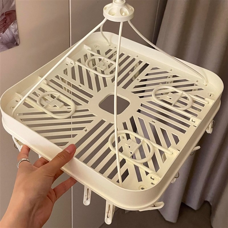 阳台晾袜子内衣裤衣架宿舍用学生多夹子衣架多功能便携式收纳神器