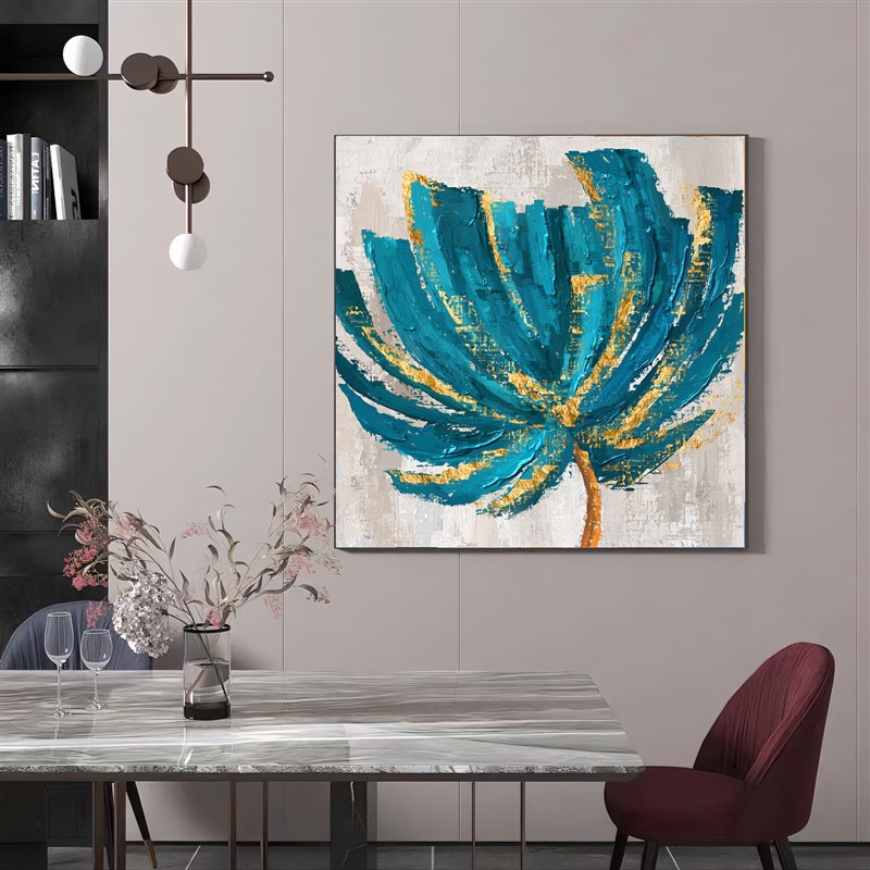 现代极简主义客厅装饰画美式风立体感沙发背景墙挂画Y花卉餐厅壁图片