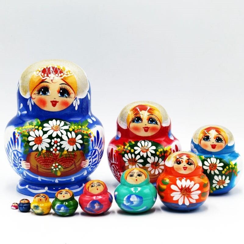 套娃叠叠乐原装10/15/2D0层可爱女生玩具中国风套