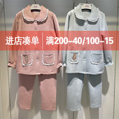孕妇睡衣春秋纯棉产后冬季 空u气棉月子服秋季 10月份11喂奶哺乳衣