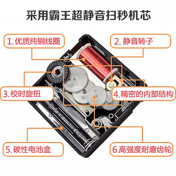 北欧现代钟表挂钟客厅欧式静音创意家用挂墙简约卧室实木方形时钟