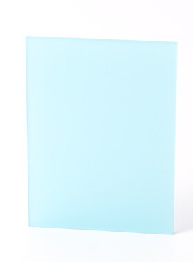 迪迈蓝色高透光pc板 实心聚碳酸酯pc磨砂板 磨砂扩散板可定制