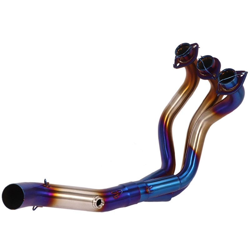 适用MT09 XSR900 MT-09 Tracer900摩托改装排气管前段中段不锈钢