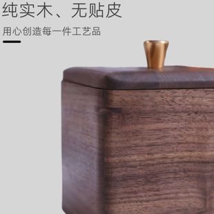 牙线盒棉签收纳盒档牙签盒家用个性 简约欧式 创意轻奢木制收纳盒