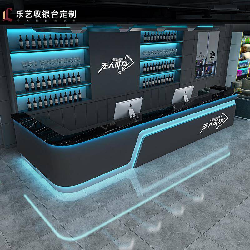 台球厅吧台网咖俱乐部前台健身房台球室收银台桌球电竞酒店接待台