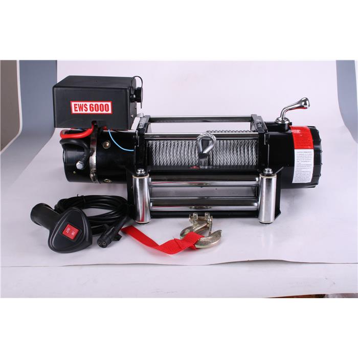 6000磅电动绞盘12v24V电动葫芦插秧机农用自救拖拉机用