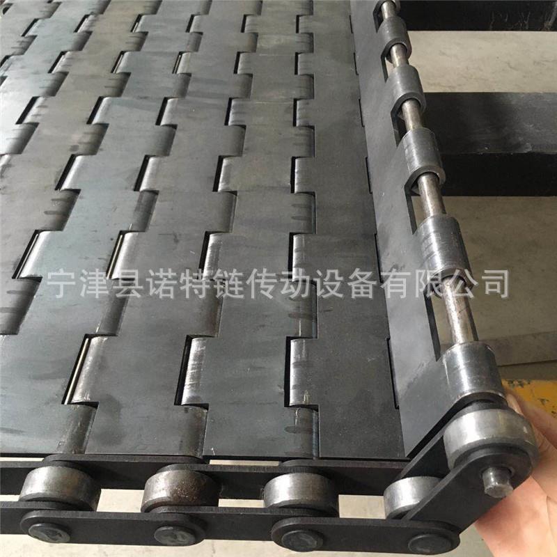 供应龙门剪重型链板输送带虎头剪金属板链清洗机04冲孔链板