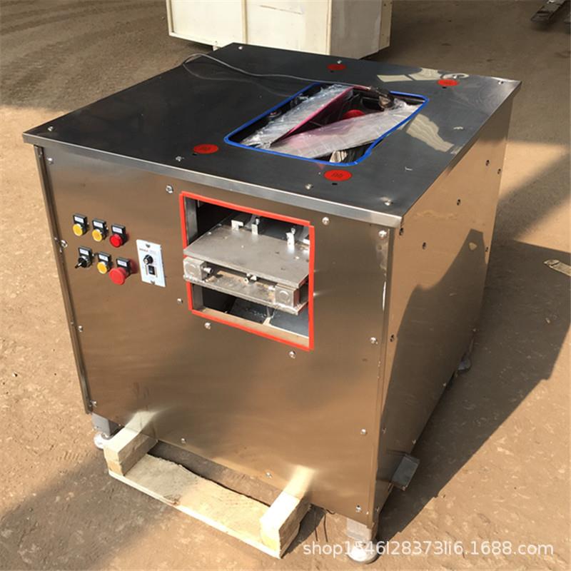 供应商用小型全自动斜切鱼片机多功能不锈钢切肉机肉类食品机器