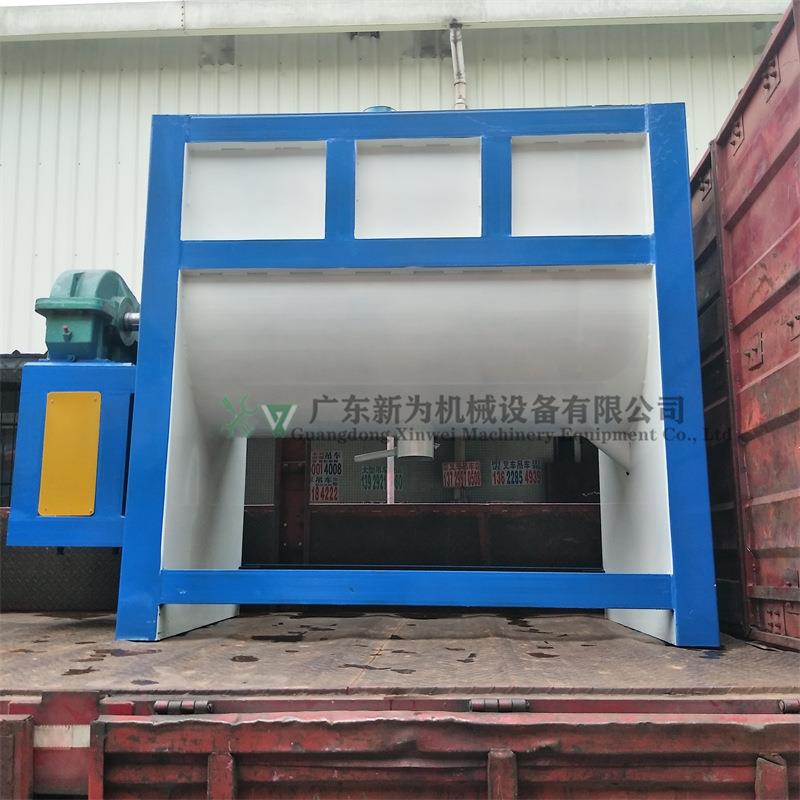 厂家直售饲料卧式搅拌机猫粮猫砂混合设备不锈钢宠物粮食混料桶