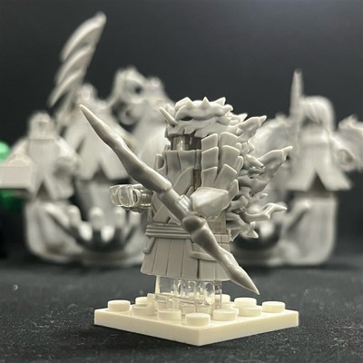 火影忍者矢列因陀罗之系阿修罗第三方3D打印模P木人仔玩具白积手