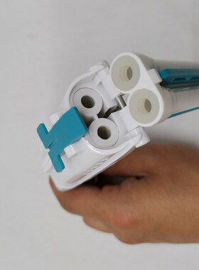 楚源特全战枪手动双管软弹队白色安工子弹亲子互V动益智儿童玩具