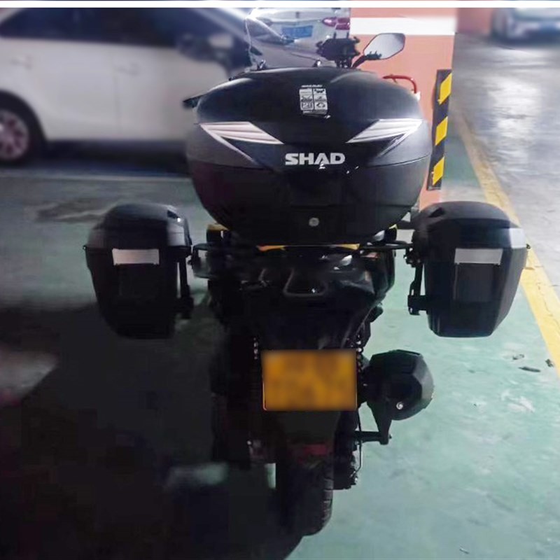 适用光阳a赛艇S250摩托车夏德边箱支架三箱尾箱后货架改装件后备