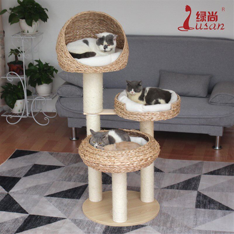 猫爬架可拆洗配布垫多省包邮猫树E猫窝猫抓板猫跳台蒲草猫别墅