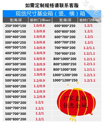 配电箱明装基业箱电气挂墙式控制箱动力柜250*300*U160工程用室内