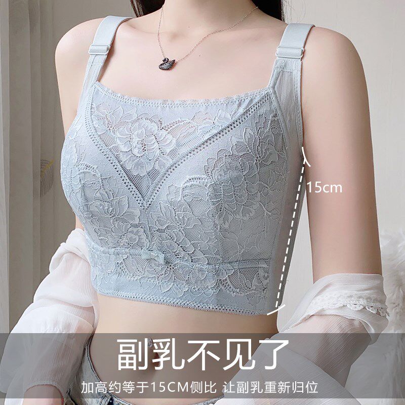 大码内衣胖mm抹胸防走光束胸薄款大胸显小全罩杯收副乳.防下垂文