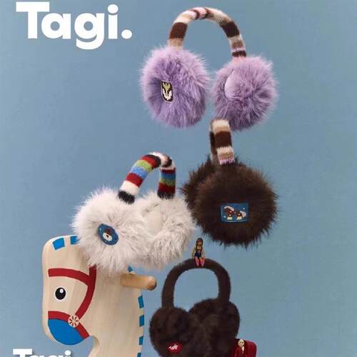 Tagic.《塔皮团圆》保暖防寒冬季可折叠百搭可爱耳套毛绒耳罩
